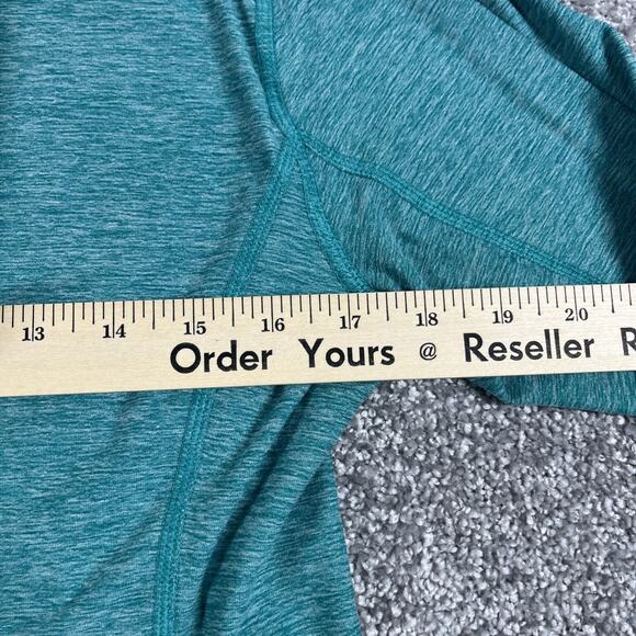 North Face 1/4 Zip Pullover Womens Large Performance Stretch Hiking Teal - Picture 12 of 14